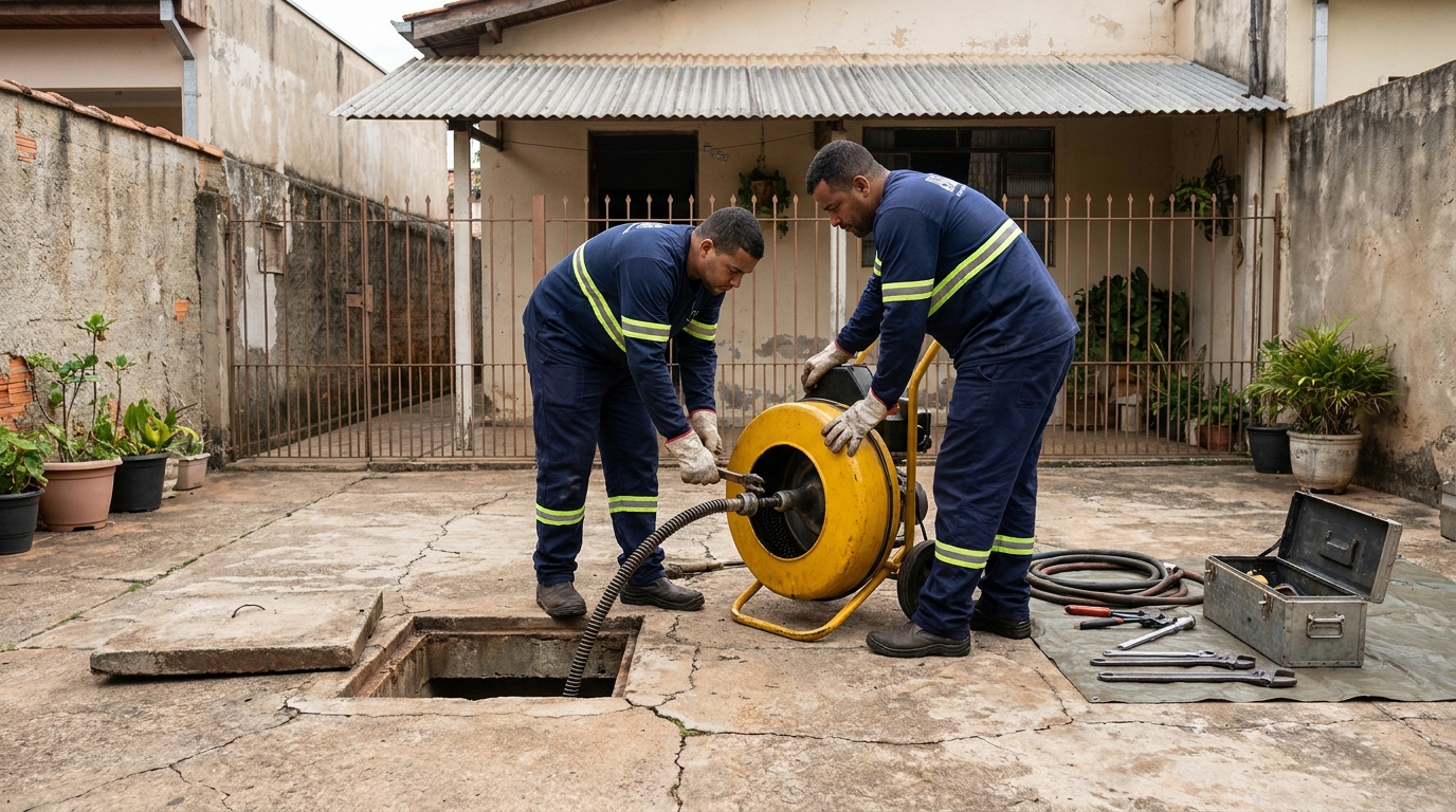 Desentupimento de esgoto perto de mim em Aparecida de Goiânia‑GO